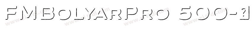 FMBolyarPro 500字体转换